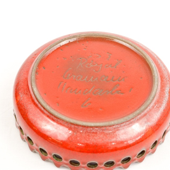 Handmade red dish - Picture 4 of 4